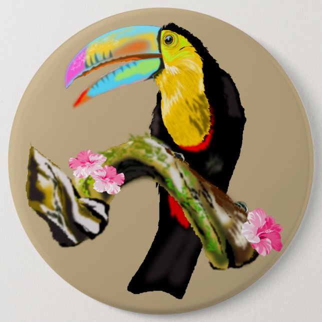 Chapa Redonda De 15 Cm Toucan 3 (Anverso)