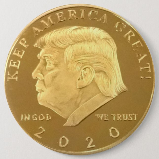 CHAPA REDONDA DE 15 CM TRUMP 2020 (Anverso)