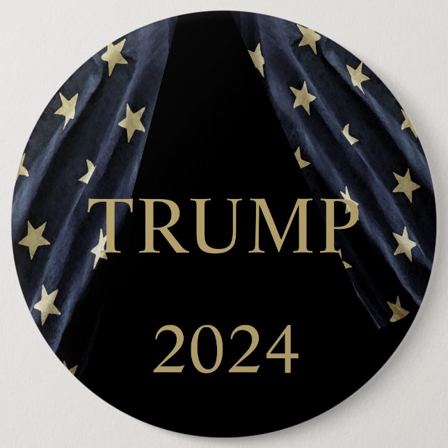 CHAPA REDONDA DE 15 CM TRUMP 2024 (Anverso)