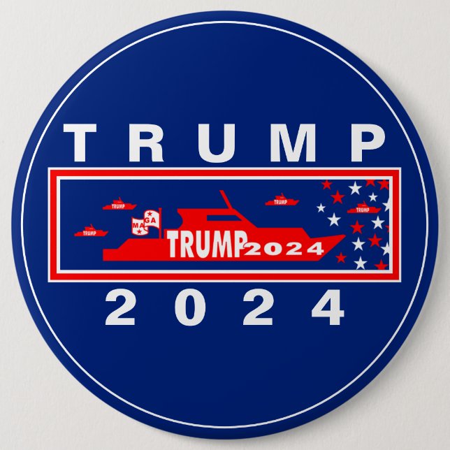 CHAPA REDONDA DE 15 CM TRUMP 2024 (Anverso)