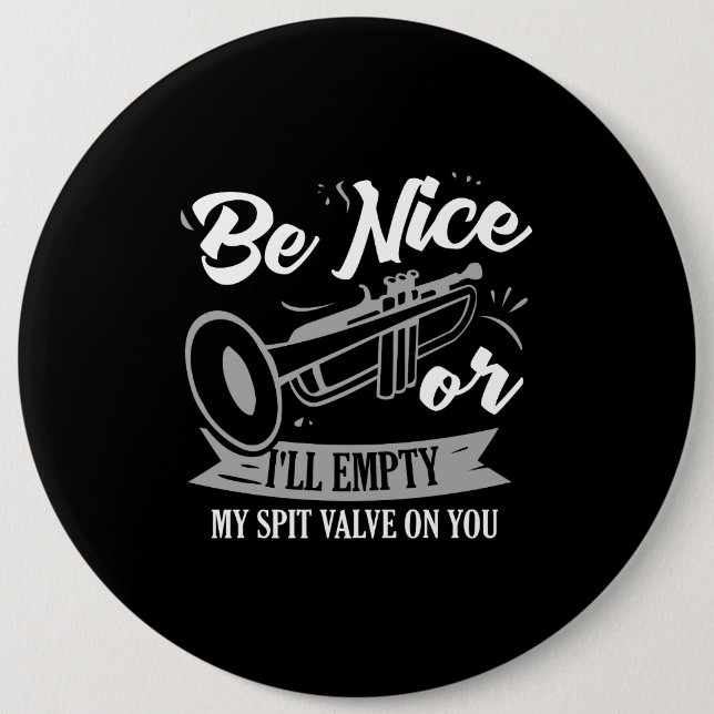 Chapa Redonda De 15 Cm Trumpets - Válvula de espiga (Anverso)