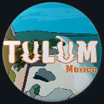 Chapa Redonda De 15 Cm Tulum Mexico Gran Idea de Regalo<br><div class="desc">Tulum es una ciudad situada en la costa caribeña de la península de Yucután,  en México. Es uno de los principales destinos turísticos de México. Este diseño es un gran regalo para amigos,  familiares y compañeros de trabajo.</div>
