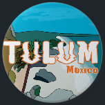 Chapa Redonda De 15 Cm Tulum Mexico Gran Idea de Regalo<br><div class="desc">Tulum es una ciudad situada en la costa caribeña de la península de Yucután,  en México. Es uno de los principales destinos turísticos de México. Este diseño es un gran regalo para amigos,  familiares y compañeros de trabajo.</div>