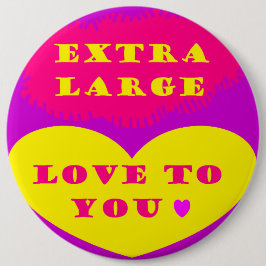 Chapa Redonda De 15 Cm Un amor extra grande por los colores del limón ros