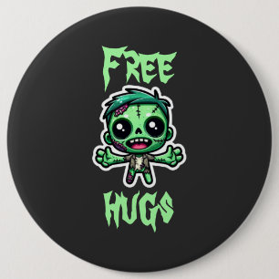 Chapa Redonda De 15 Cm Un zombi divertido