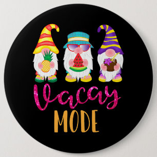 Chapa Redonda De 15 Cm Vacay Mode Cute Summer Gnomes Graciosos Regalos pa
