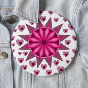 CHAPA REDONDA DE 15 CM VALENTINA DE AMOR, REGALO DE FIESTA DE CUMPLEAÑOS 