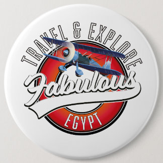 Chapa Redonda De 15 Cm Viajes para explorar el fabuloso logo de Egipto.