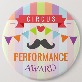 Chapa Redonda De 15 Cm Vintage Circus Poster