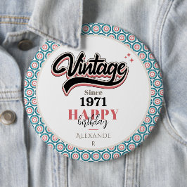 Chapa Redonda De 15 Cm Vintage desde 1971