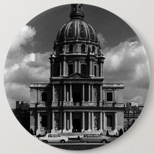 Chapa Redonda De 15 Cm Vintage France Paris Church Saint Louis Invalides