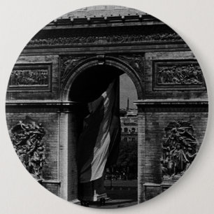 Chapa Redonda De 15 Cm Vintage France Paris Triumphal arch Place Etoile