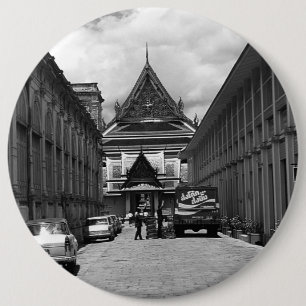 Chapa Redonda De 15 Cm Vintage Thailand Palacio Real Bangkok 1970