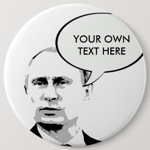 Chapa Redonda De 15 Cm Vladamir Putin - - líder internacional - .png
