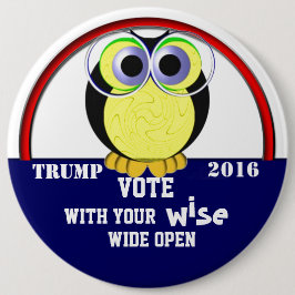 Chapa Redonda De 15 Cm Voto 2016 sabio