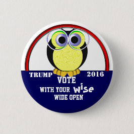 Chapa Redonda De 15 Cm Voto 2016 sabio