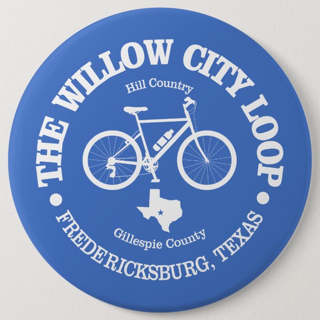 Chapa Redonda De 15 Cm Willow City Loop (bicicleta) (Anverso)