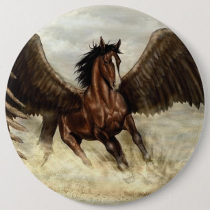 Chapa Redonda De 15 Cm Winged Pegasus