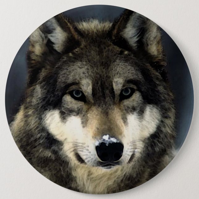 Chapa Redonda De 15 Cm Wolf (Anverso)