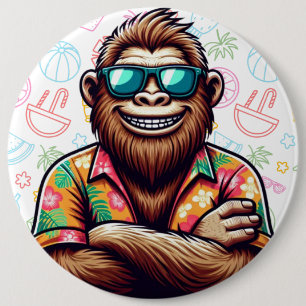Chapa Redonda De 15 Cm Yeti tropical/playa/pie de playa