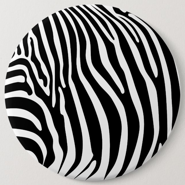 Chapa Redonda De 15 Cm Zebra Animalprint (Anverso)