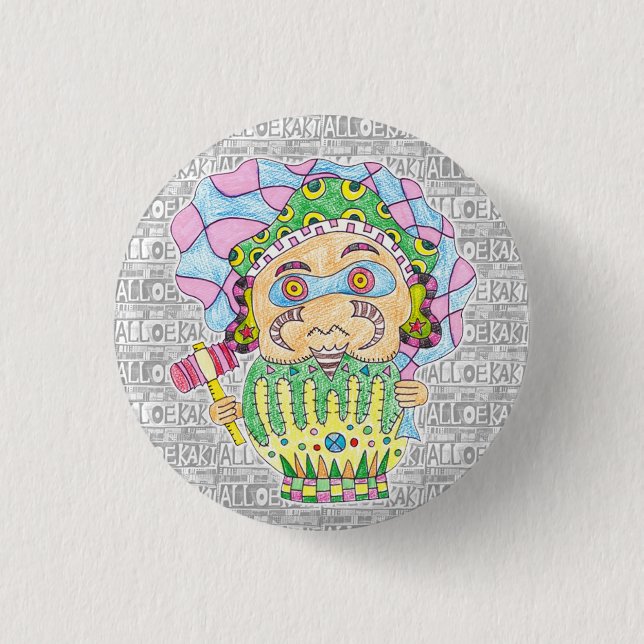 CHAPA REDONDA DE 2,5 CM 七福神/大黒天 缶バッジ (Anverso)