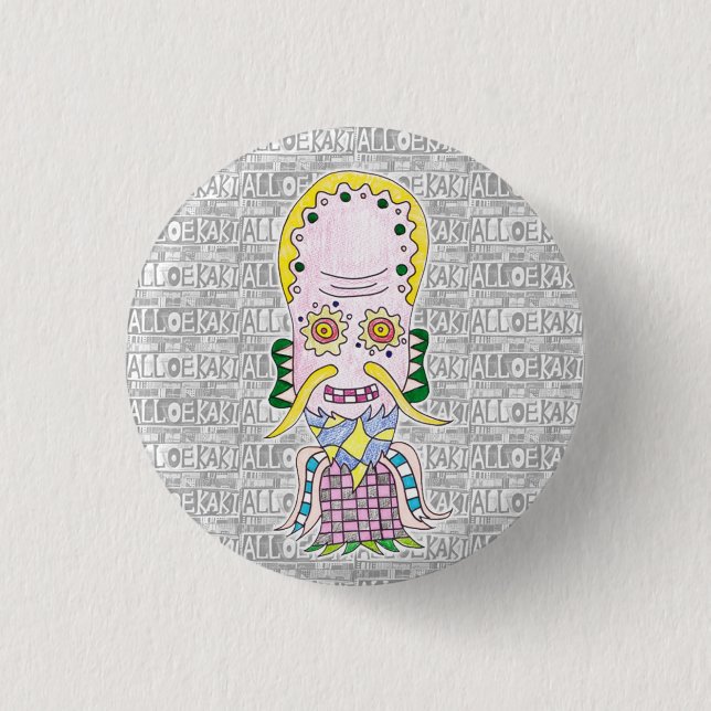 CHAPA REDONDA DE 2,5 CM 七福神/福禄寿 缶バッジ (Anverso)