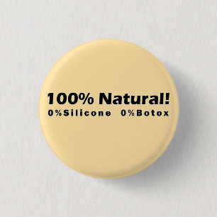 Chapa Redonda De 2,5 Cm 100% Natural 0% Silicona 0% Botox I am Beautiful