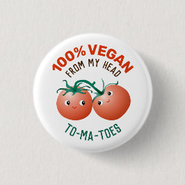 Chapa Redonda De 2,5 Cm 100% Vegano de la cabeza a los pies tomatitos lind