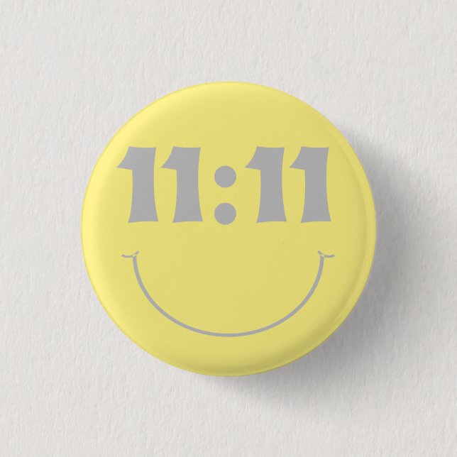 Chapa Redonda De 2,5 Cm 11 sonrisa de once (Anverso)