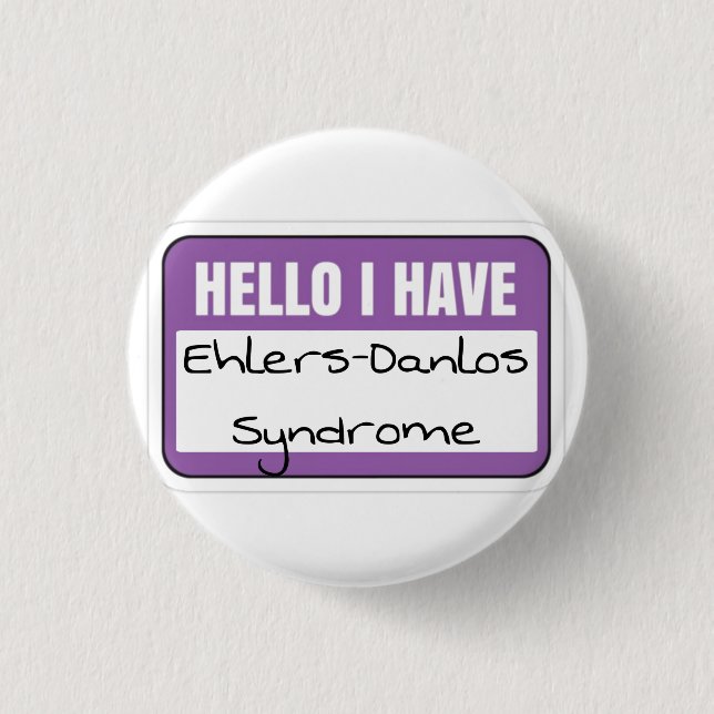 Chapa Redonda De 2,5 Cm 1.25" Badge - síndrome de ehlers-danlos (Anverso)