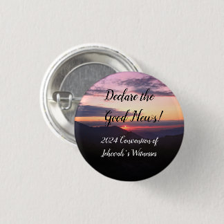 Chapa Redonda De 2,5 Cm 2024 JW Convention Sunset customize