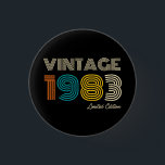 Chapa Redonda De 2,5 Cm 40th Birthday Vintage 1983 Limited Edition<br><div class="desc">40Th Birthday Vintage 1983 Limited Edition</div>