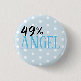 Chapa Redonda De 2,5 Cm 49% Angel - personalizable