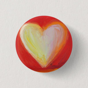 Chapa Redonda De 2,5 Cm 4 Love Hearts Art Pintando Lapel Pin o Botones