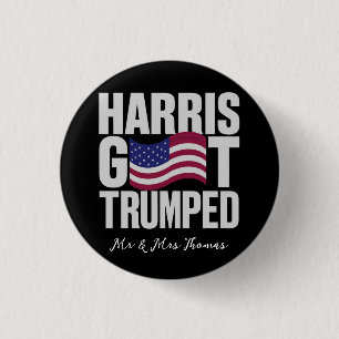 Chapa Redonda De 2,5 Cm A Harris Le Trumó El Humor Político Último