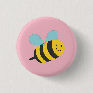 Chapa Redonda De 2,5 Cm Abeja