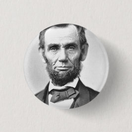 Chapa Redonda De 2,5 Cm Abraham Lincoln