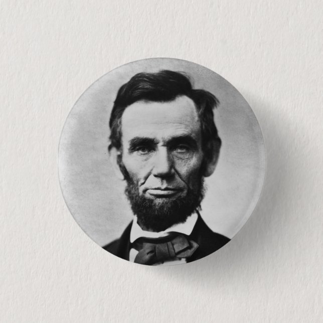CHAPA REDONDA DE 2,5 CM ABRAHAM LINCOLN (Anverso)