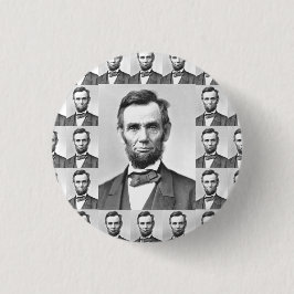 Chapa Redonda De 2,5 Cm Abraham Lincoln