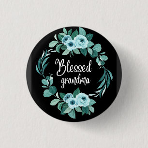 Chapa Redonda De 2,5 Cm Abuela bendita