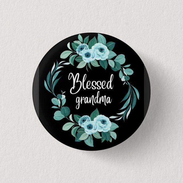 Chapa Redonda De 2,5 Cm Abuela bendita (Anverso)