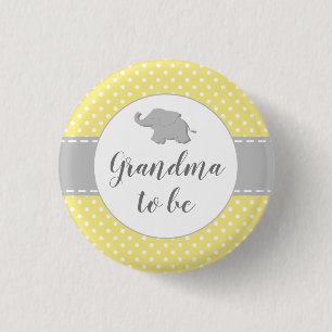 Chapa Redonda De 2,5 Cm Abuela Elefante Amarillo Baby Shower Futurama