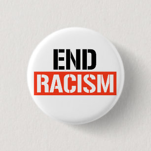 Chapa Redonda De 2,5 Cm Acabar con el racismo