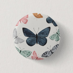 Chapa Redonda De 2,5 Cm Accesorios de fiesta de mariposas boho