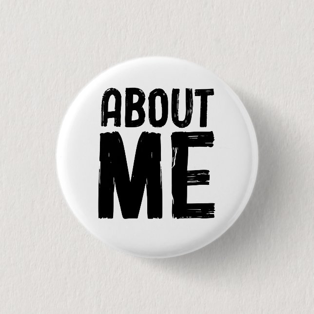 Chapa Redonda De 2,5 Cm Acerca de mi motivación (Anverso)