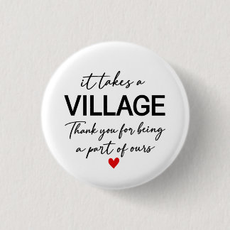 Chapa Redonda De 2,5 Cm Adorno de Navidad It Takes a Village, Gracias G