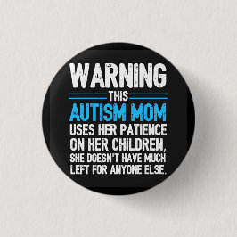 Chapa Redonda De 2,5 Cm Advertencia