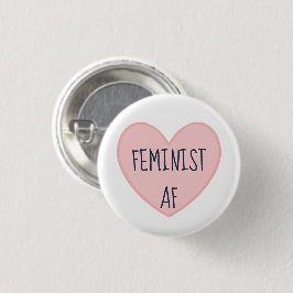 Chapa Redonda De 2,5 Cm "AF feminista"