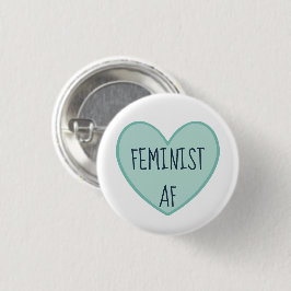 Chapa Redonda De 2,5 Cm "AF feminista"